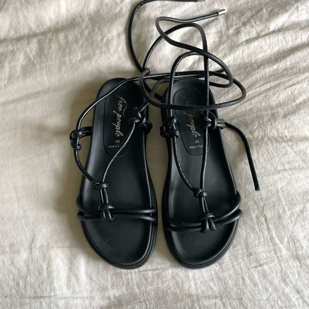 Free People Below Deck Wrap Sandals